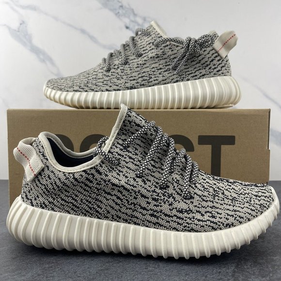 Adidas Yeezy Boost 350 v1 Turtle Dove Size 7.5 Mens Black White 2022 Kanye West - Picture 1 of 12
